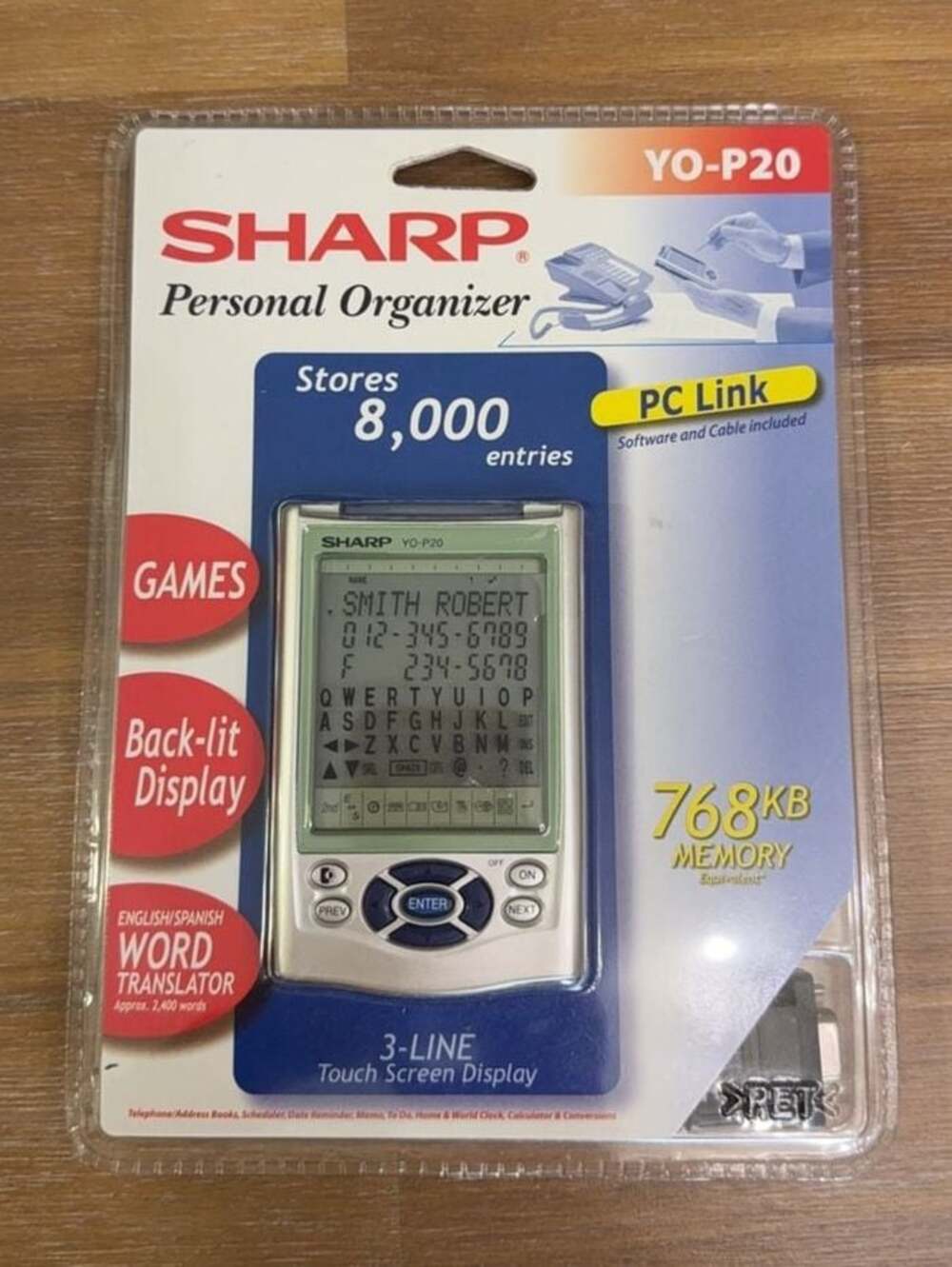 Vintage*Sharp Personal Organizer Address Book English Spanish YO-P20 74000017276